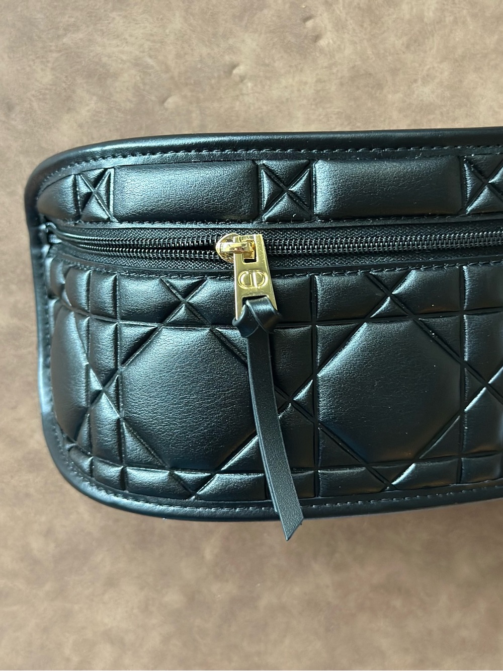Christian Dior Black Quilted Leather Belt Bag or Glasses Case - Picture 4 of 5
